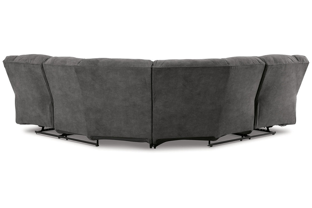 Partymate Slate 2-Piece Reclining Sectional