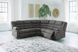 Partymate Slate 2-Piece Reclining Sectional