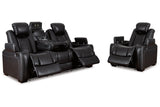 Party Time Midnight Power Reclining Sofa and Recliner