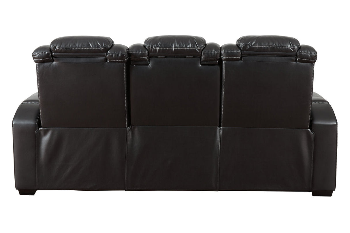 Party Time Midnight Power Reclining Sofa