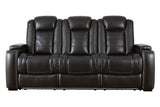 Party Time Midnight Power Reclining Sofa