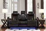 Party Time Midnight Reclining Sofa and Loveseat