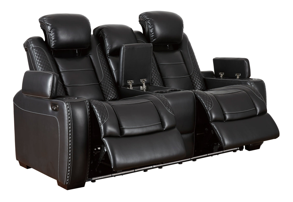 Party Time Midnight Power Reclining Living Room Set