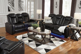 Party Time Midnight Power Reclining Living Room Set