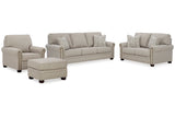 Gaelon Dune Sofa, Loveseat, Chair and Ottoman