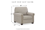 Gaelon Dune Chair and Ottoman