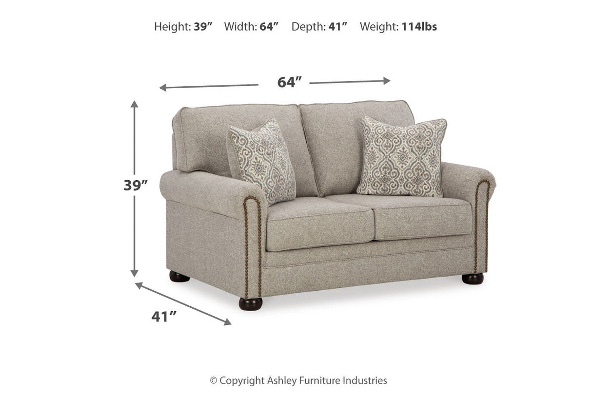 Gaelon Dune Sofa, Loveseat, Chair and Ottoman