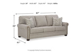 Gaelon Dune Sofa, Loveseat, Chair and Ottoman