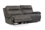 Austere Gray Reclining Sofa and Loveseat