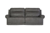 Austere Gray Reclining Sofa