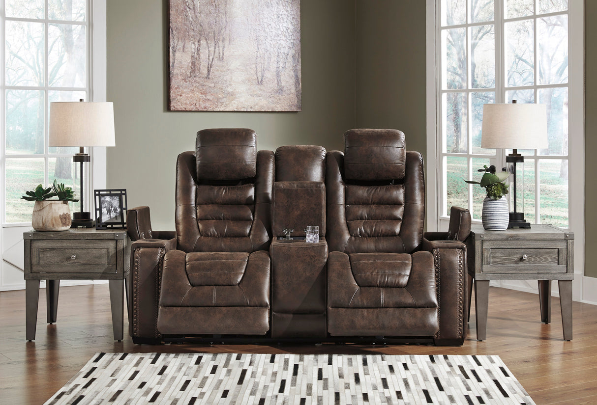 Game Zone Bark Power Reclining Living Room Set