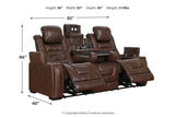 Game Zone Bark Power Reclining Sofa