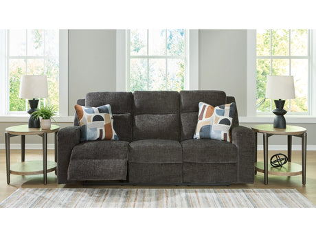 Kanlow Dusk Manual Reclining Sofa and Loveseat by Ashley at Eve Furniture
