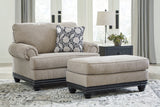 Elbiani Alloy Oversized Chair and Ottoman