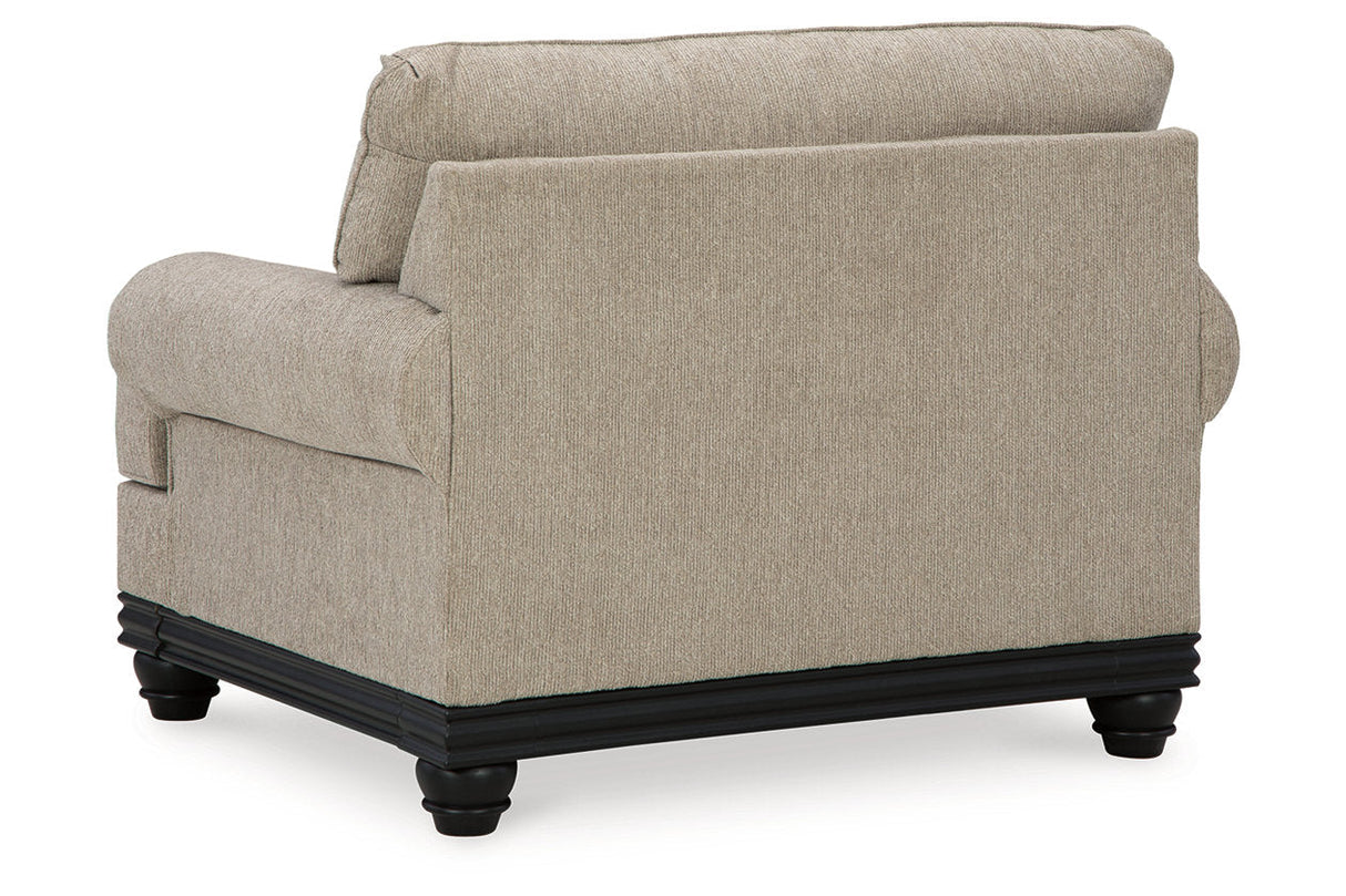 Elbiani Alloy Oversized Chair and Ottoman