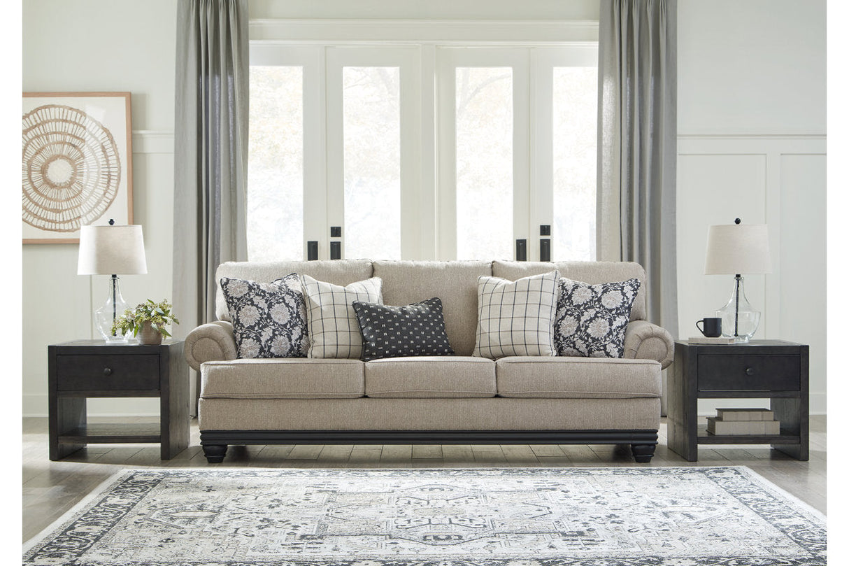 Elbiani Alloy Sofa, Loveseat, Oversized Chair and Ottoman