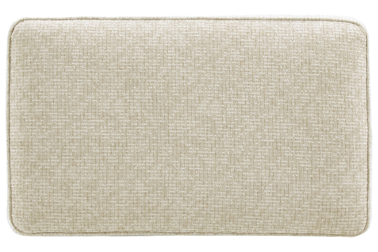 Haisley Ivory Ottoman