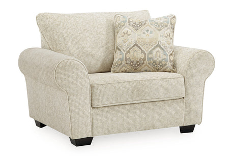 Haisley Ivory Sofa, Chair, and Ottoman