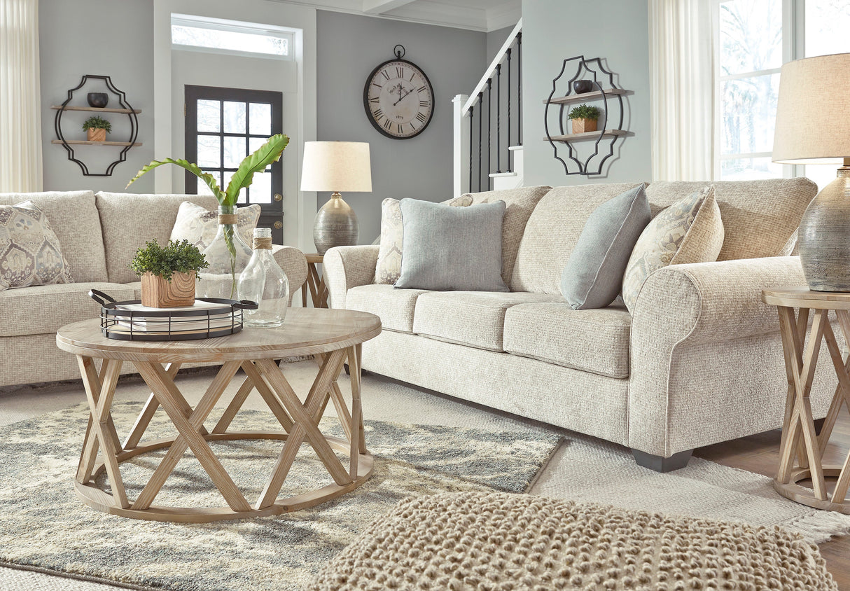 Haisley Ivory Living Room Set