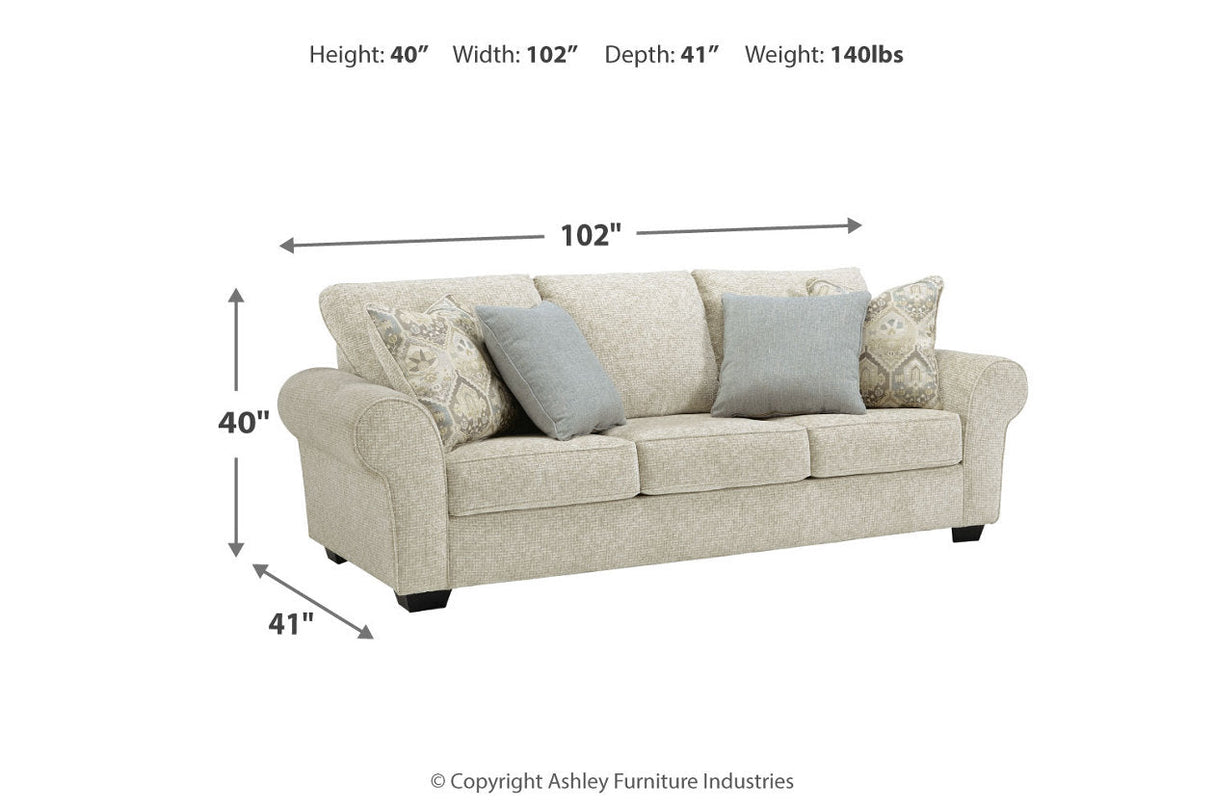 Haisley Ivory Sofa and Chair