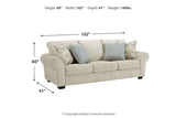 Haisley Ivory Sofa and Chair