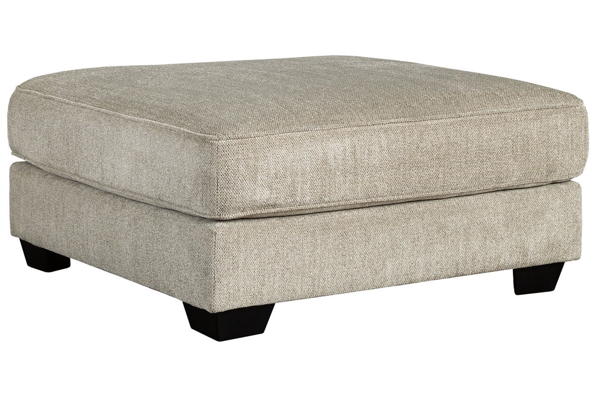 Ardsley Pewter Oversized Ottoman