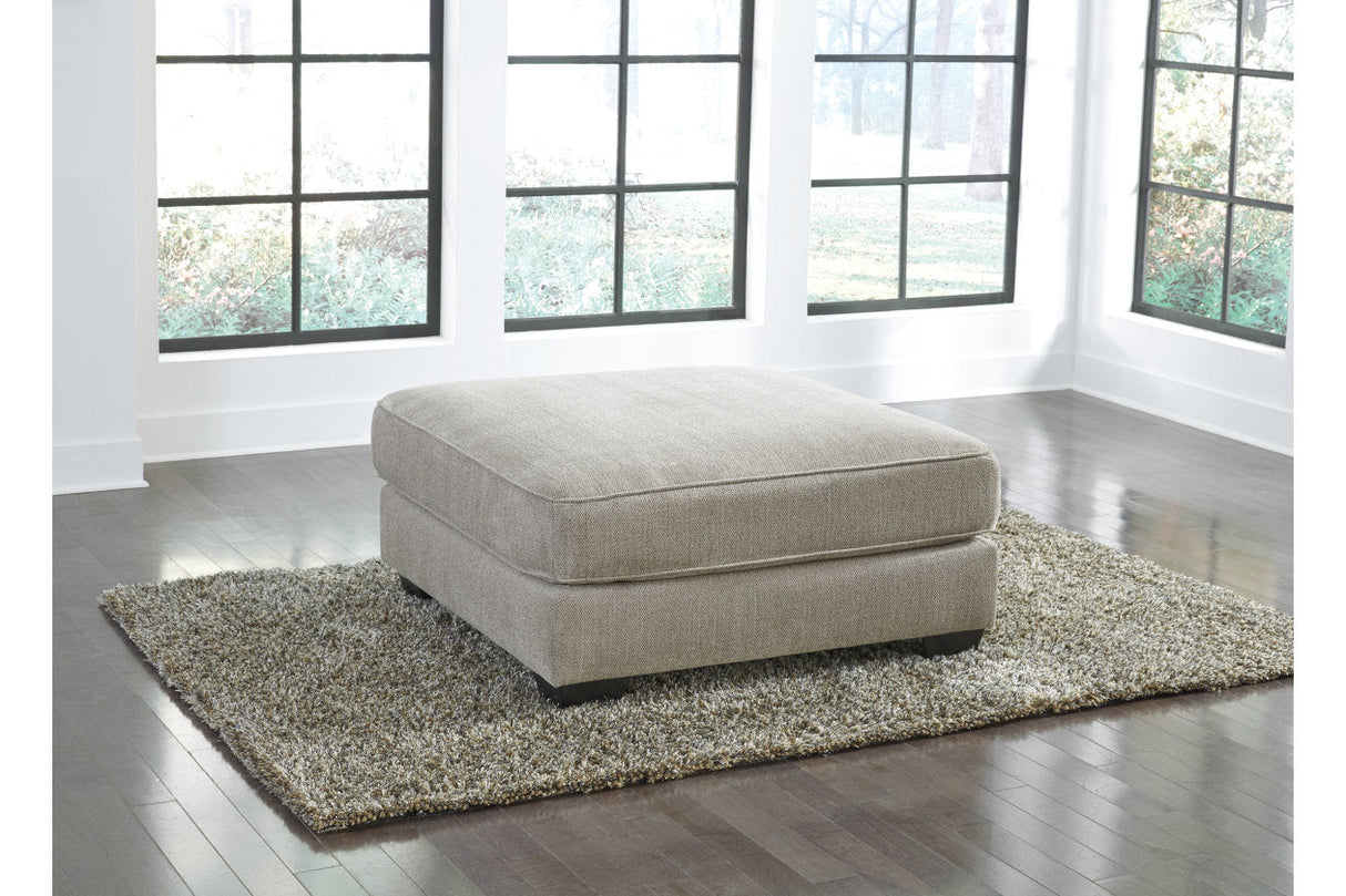 Ardsley Pewter Oversized Ottoman