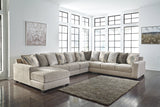 Ardsley Pewter 5-Piece Sectional with Chaise