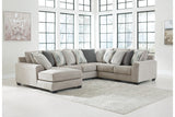 Ardsley Pewter 4-Piece Sectional with Chaise