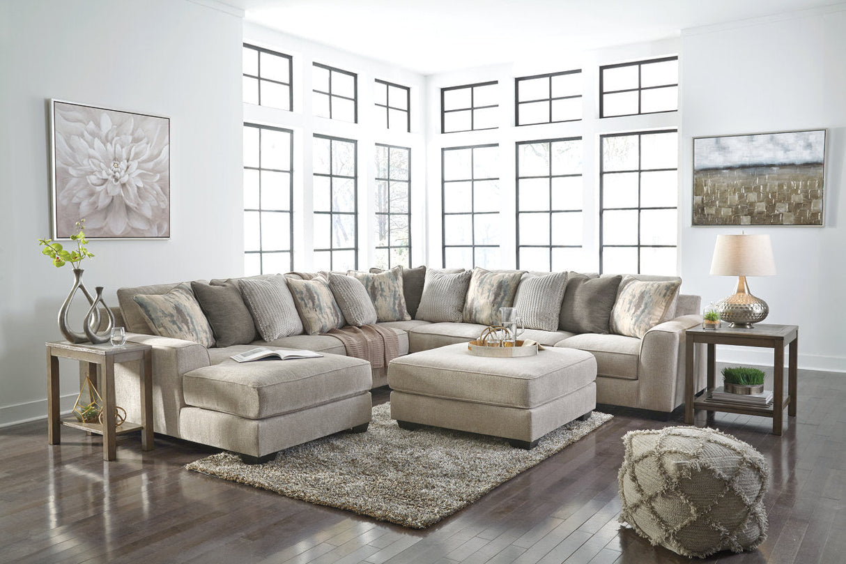 Ardsley Pewter 4-Piece Sectional with Chaise