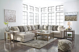 Ardsley Pewter 4-Piece Large LAF Chaise Sectional