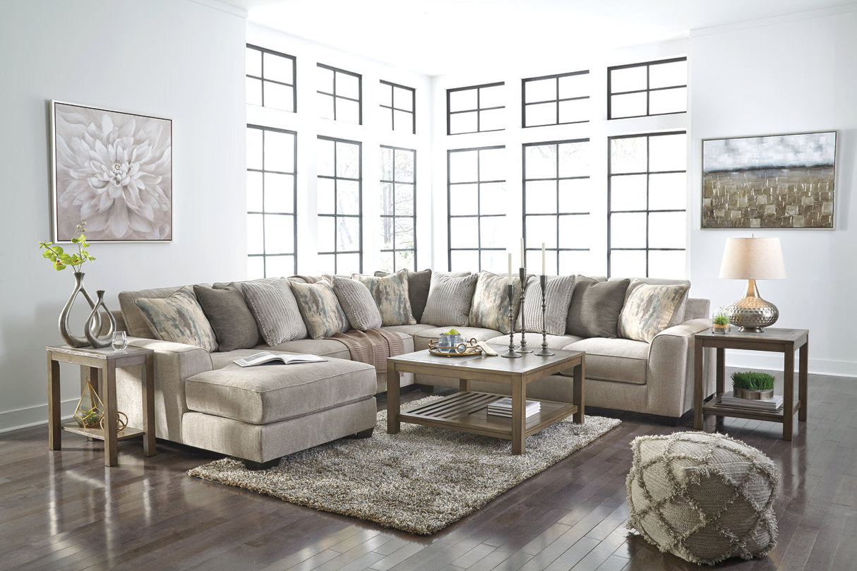 Ardsley Pewter 4-Piece Sectional with Chaise