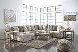 Ardsley Pewter 4-Piece Sectional with Chaise