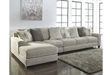 Ardsley Pewter 3-Piece Large LAF Chaise Sectional