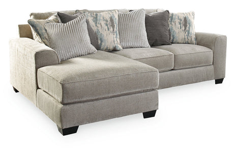 Ardsley Pewter 2-Piece Sectional with Chaise