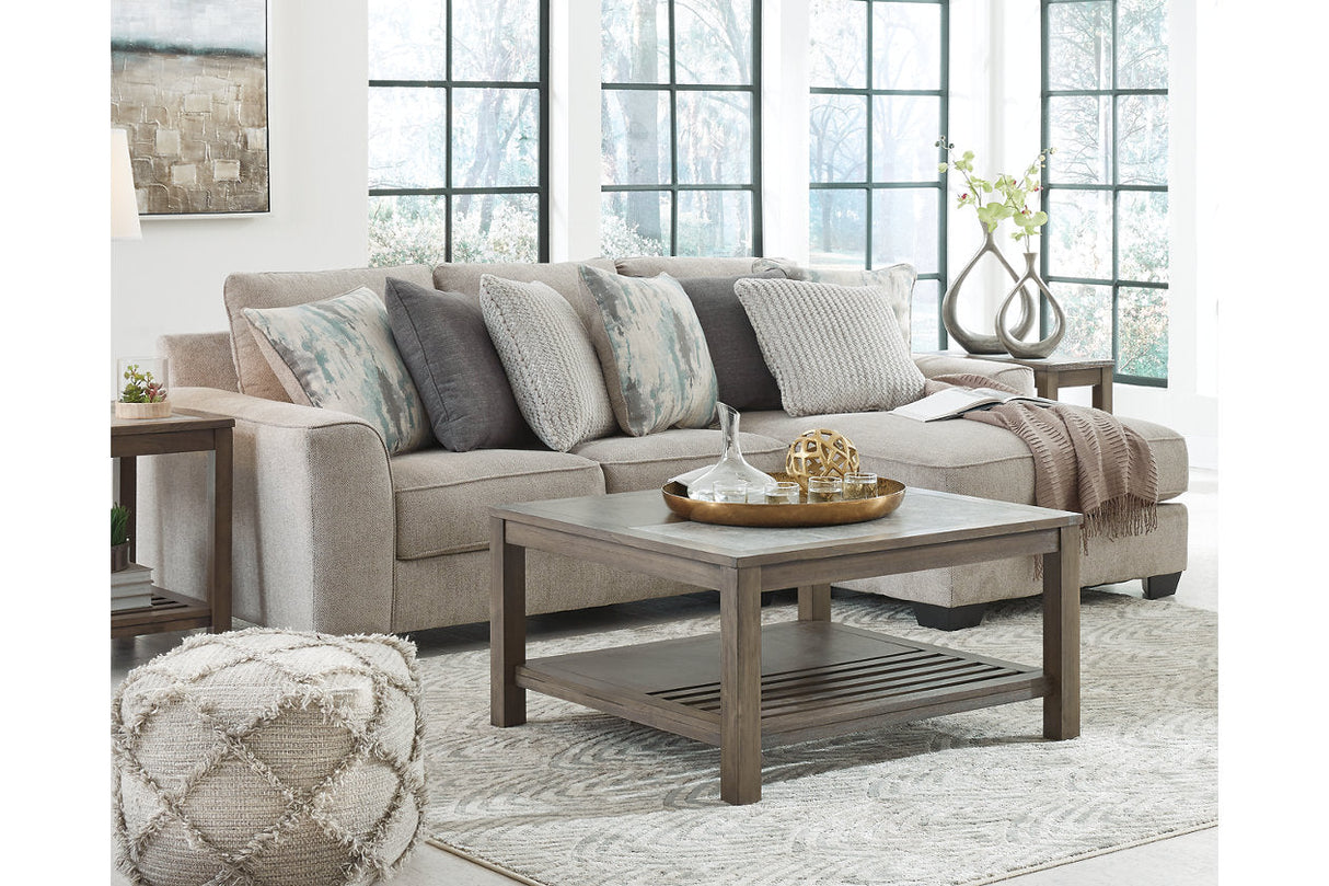 Ardsley Pewter 2-Piece Sectional with Chaise