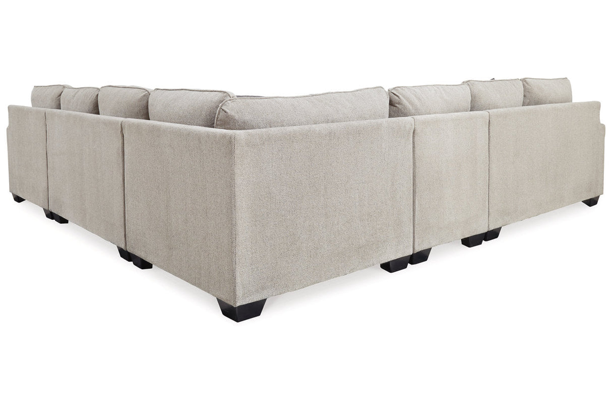 Ardsley Pewter 5-Piece Sectional with Chaise