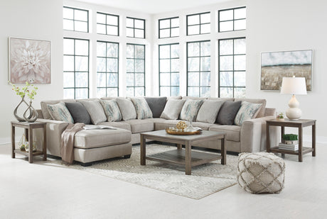 Ardsley Pewter 5-Piece LAF Chaise Sectional