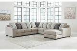 Ardsley Pewter 5-Piece Sectional with Chaise