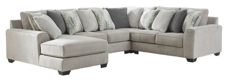 Ardsley Pewter 4-Piece LAF Chaise Sectional