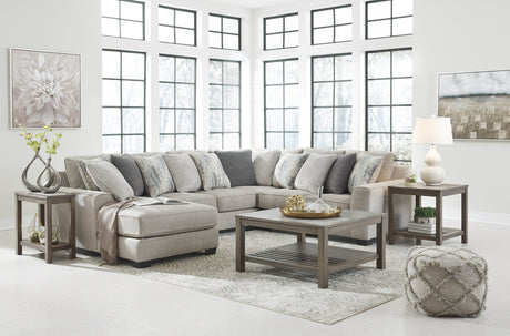 Ardsley Pewter 4-Piece LAF Chaise Sectional