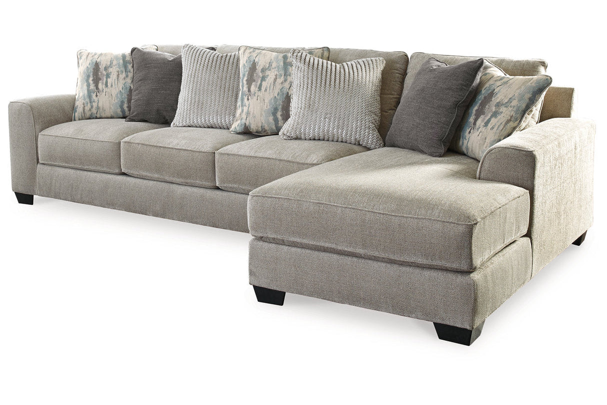 Ardsley Pewter 2-Piece Sectional with Chaise