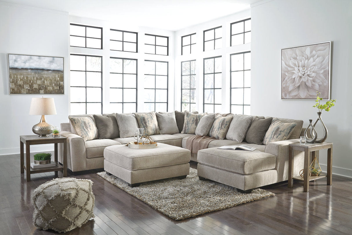 Ardsley Pewter 4-Piece Sectional with Chaise