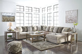 Ardsley Pewter 4-Piece Sectional with Chaise