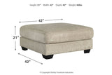 Ardsley Pewter Oversized Ottoman