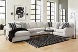 Huntsworth Dove Gray 5-Piece LAF Chaise Sectional