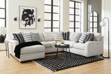 Huntsworth Dove Gray 4-Piece LAF Chaise Sectional