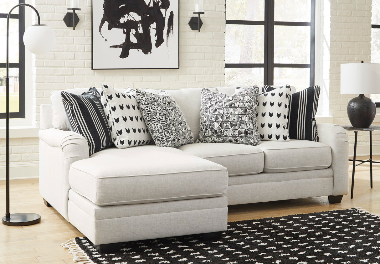 Huntsworth Dove Gray 2-Piece LAF Chaise Sectional