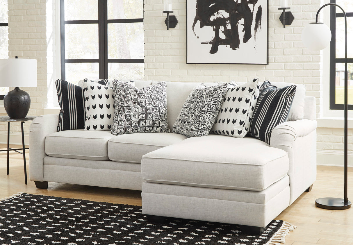 Huntsworth Dove Gray 2-Piece RAF Chaise Sectional