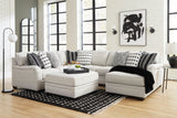 Huntsworth Dove Gray 4-Piece RAF Chaise Sectional